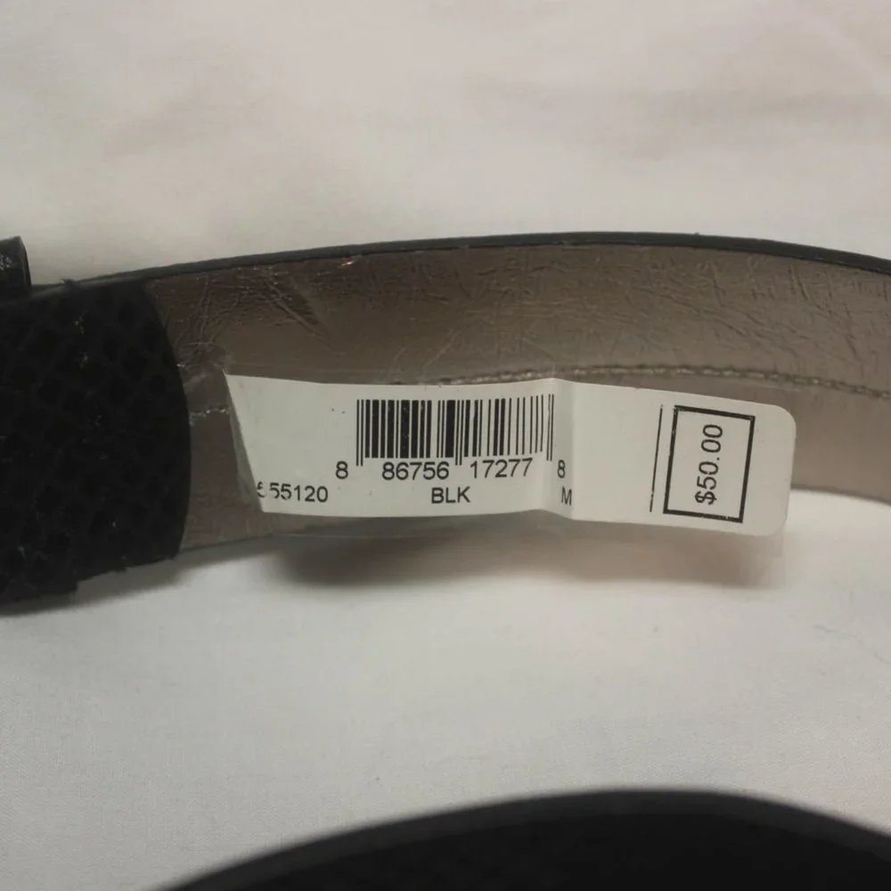 Michael Kors Black Leather Belt Size Medium